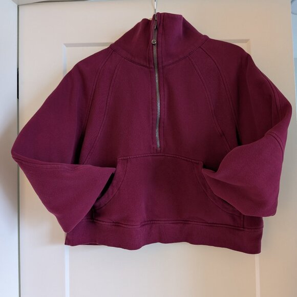 Lululemon | Oversized Funnel-Neck Scuba Half-Zip | Size M/L | Raspberry Pink - Picture 1 of 5